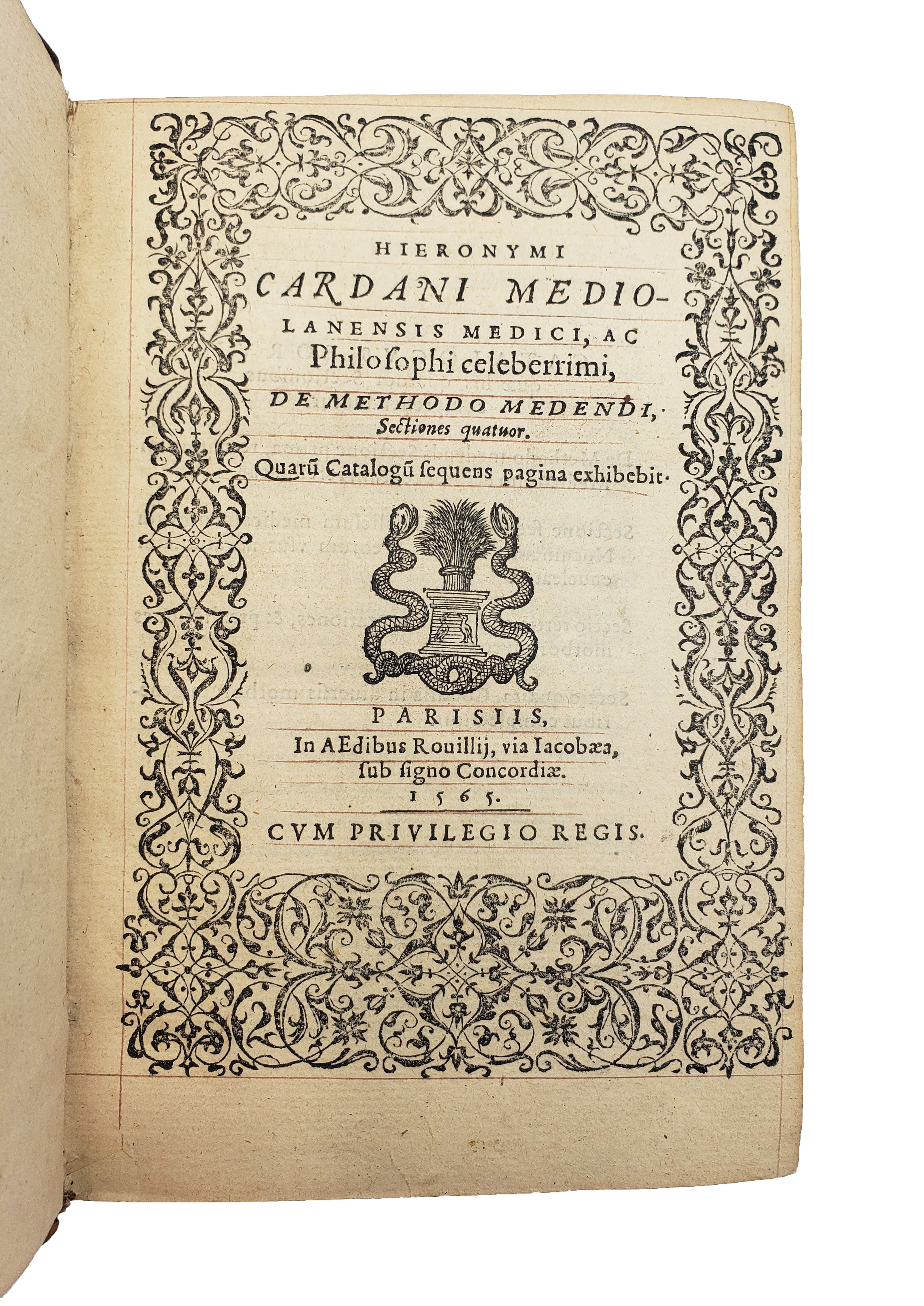 CARDANO, Gerolamo [with] CARDANO