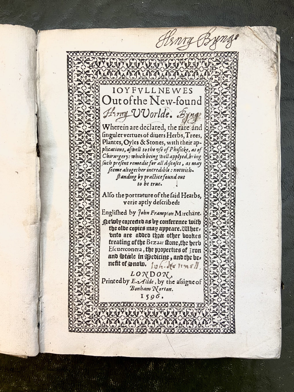 MONARDES, Nicolas