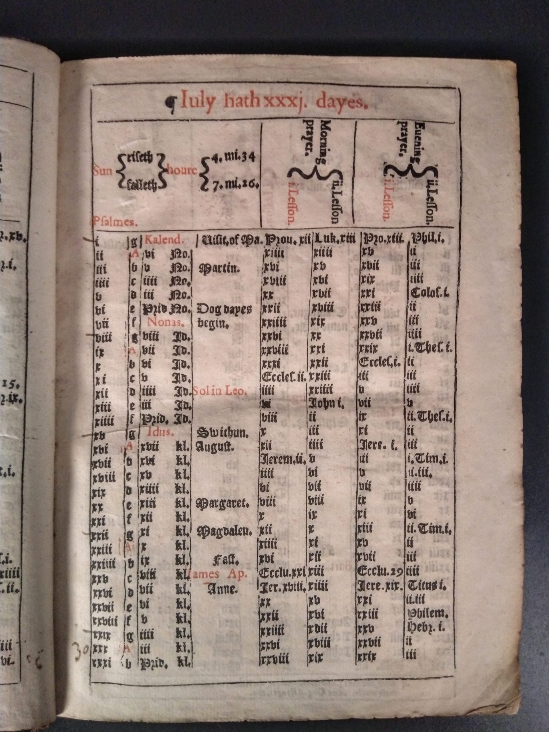 [BOOK OF COMMON PRAYER]