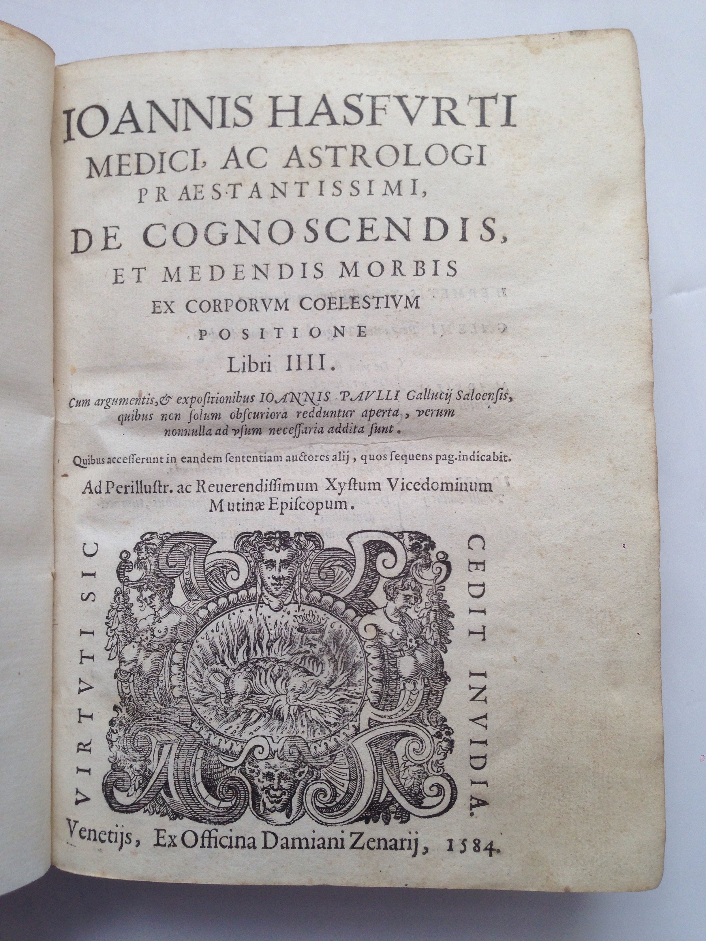 VIRDUNG VON HASSFURT, Johannes.