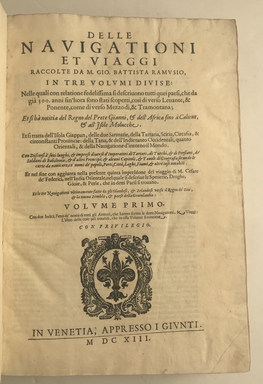 RAMUSIO, Giovanni Battista