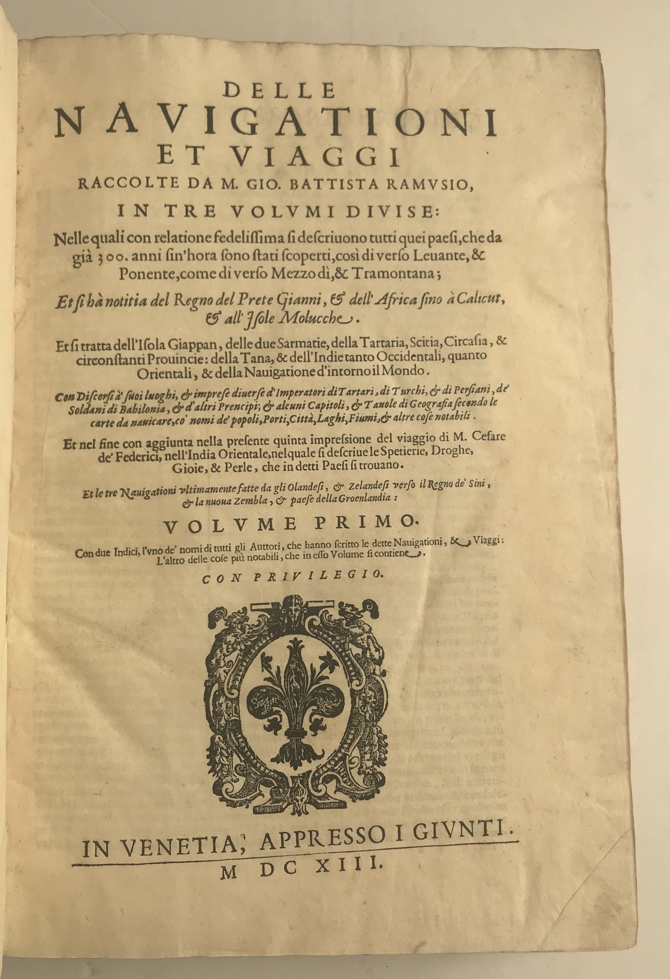 RAMUSIO, Giovanni Battista