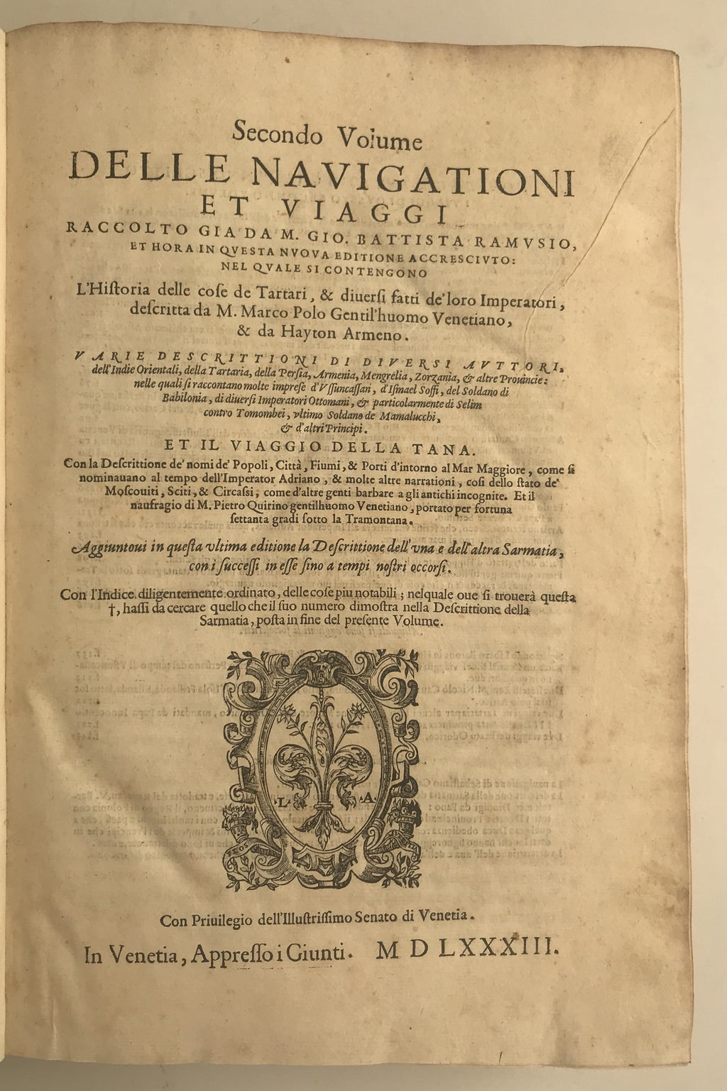 RAMUSIO, Giovanni Battista