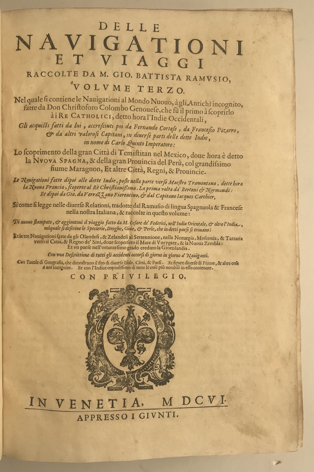 RAMUSIO, Giovanni Battista