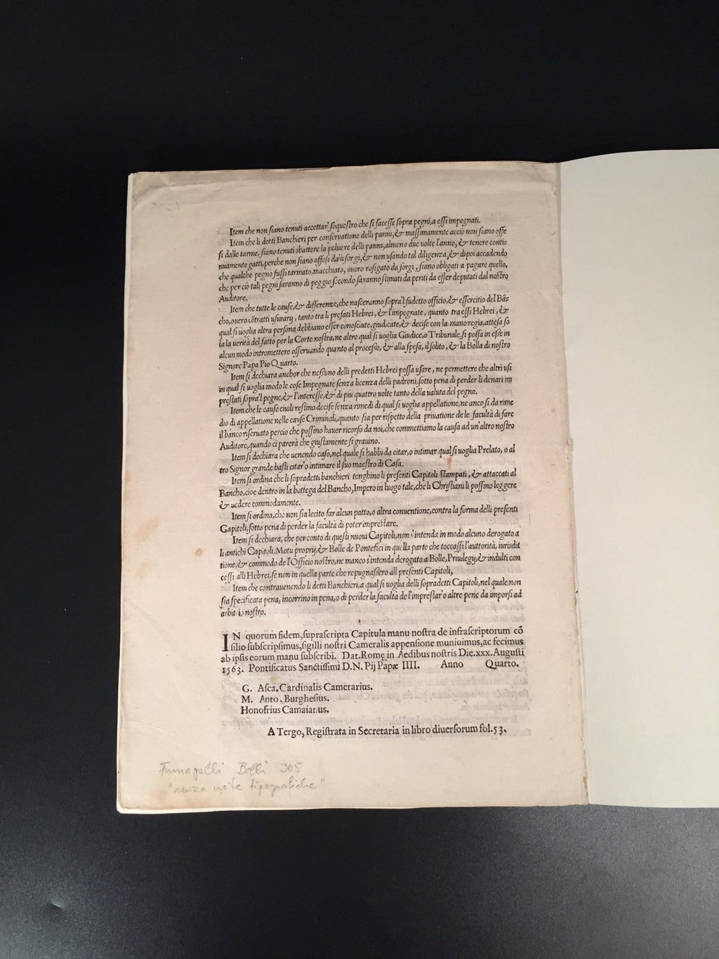 [PIUS IV]