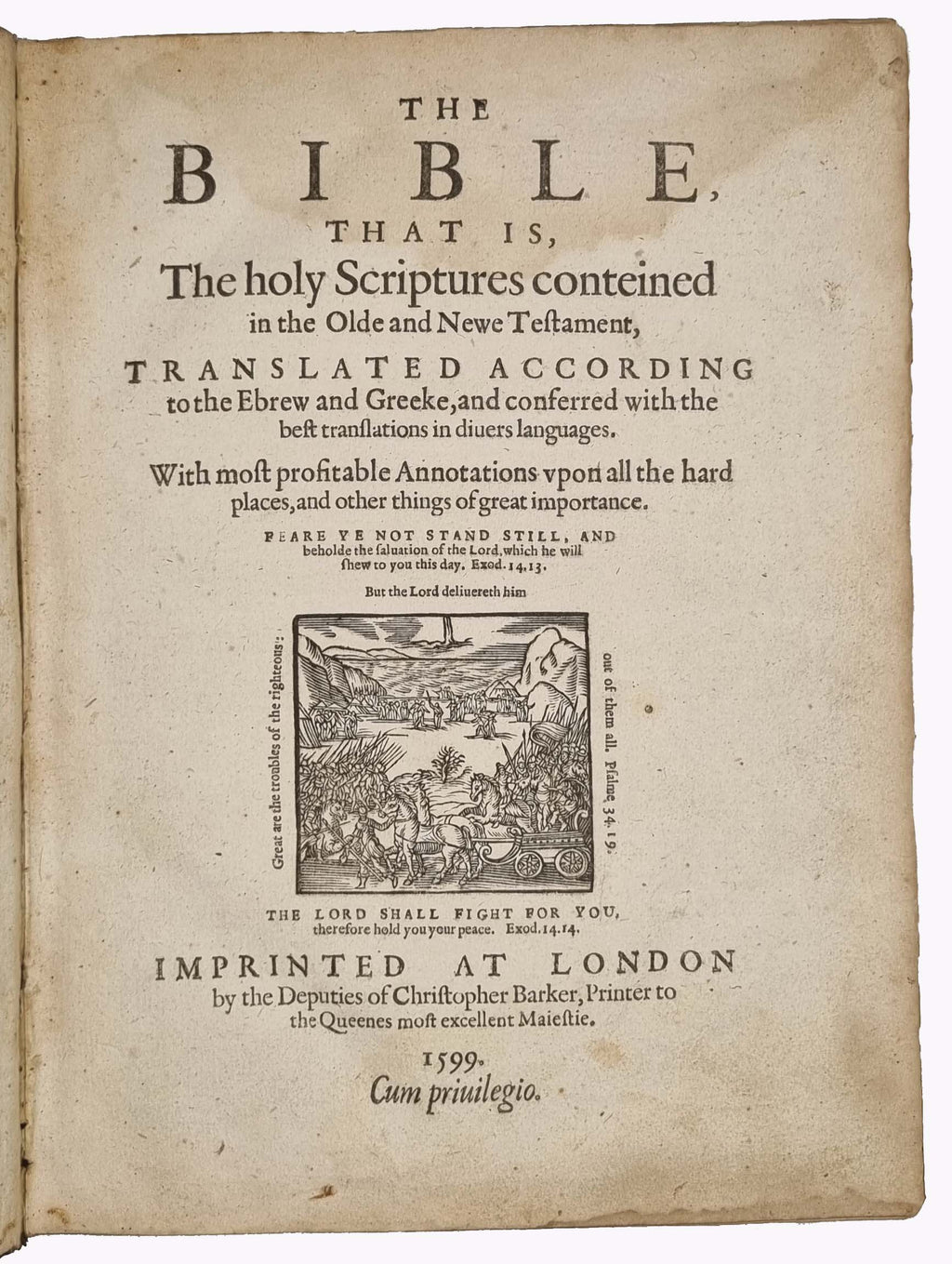 BIBLE [with] PSALMS