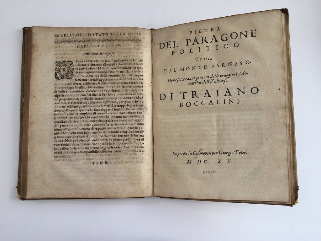 SANDYS, Edwin [with] BOCCALINI, Traiano [and] D ESTAMPES de VALEN√áAY, L éonore