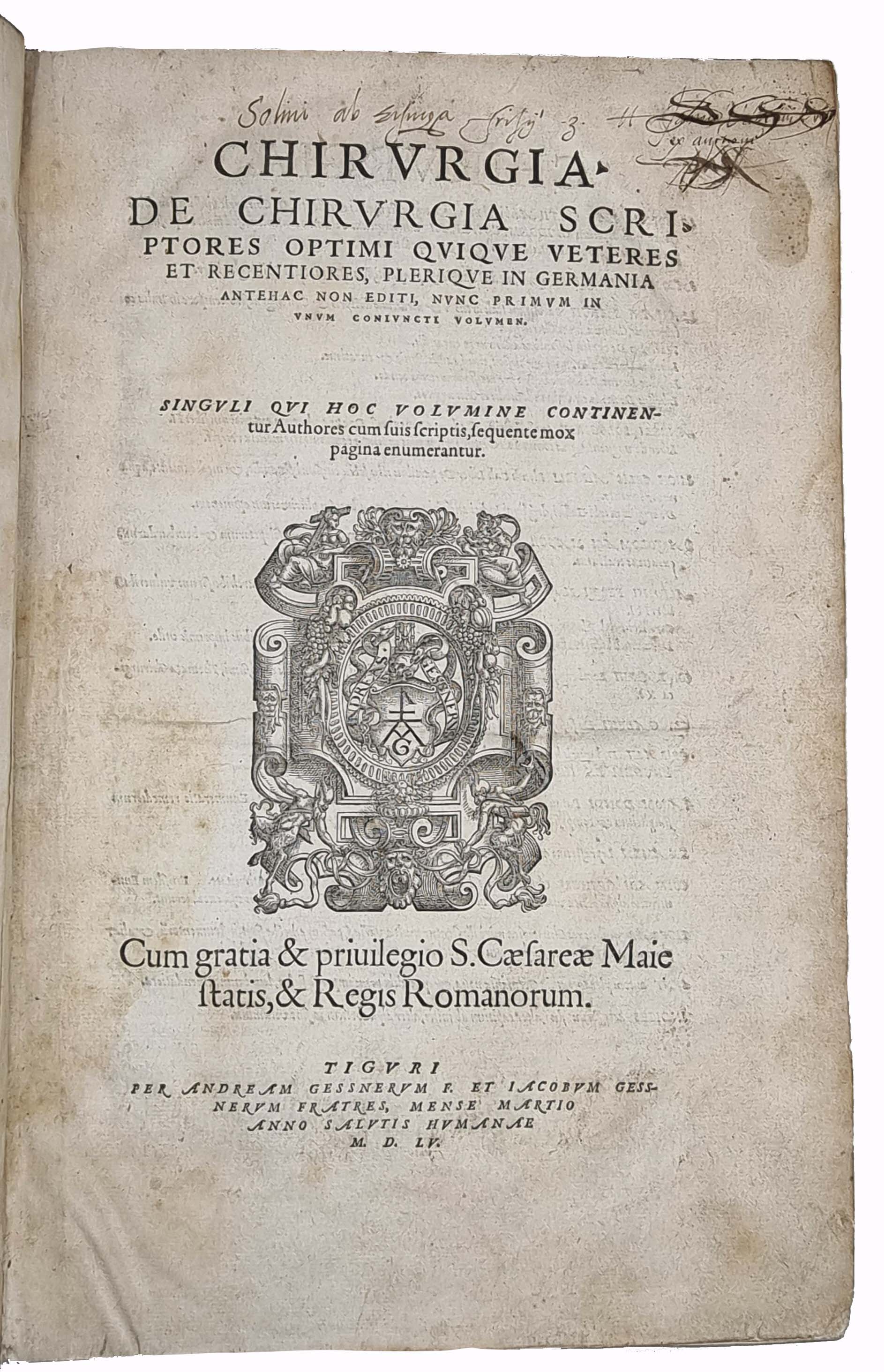 GESNER, Conrad. (ed.)
