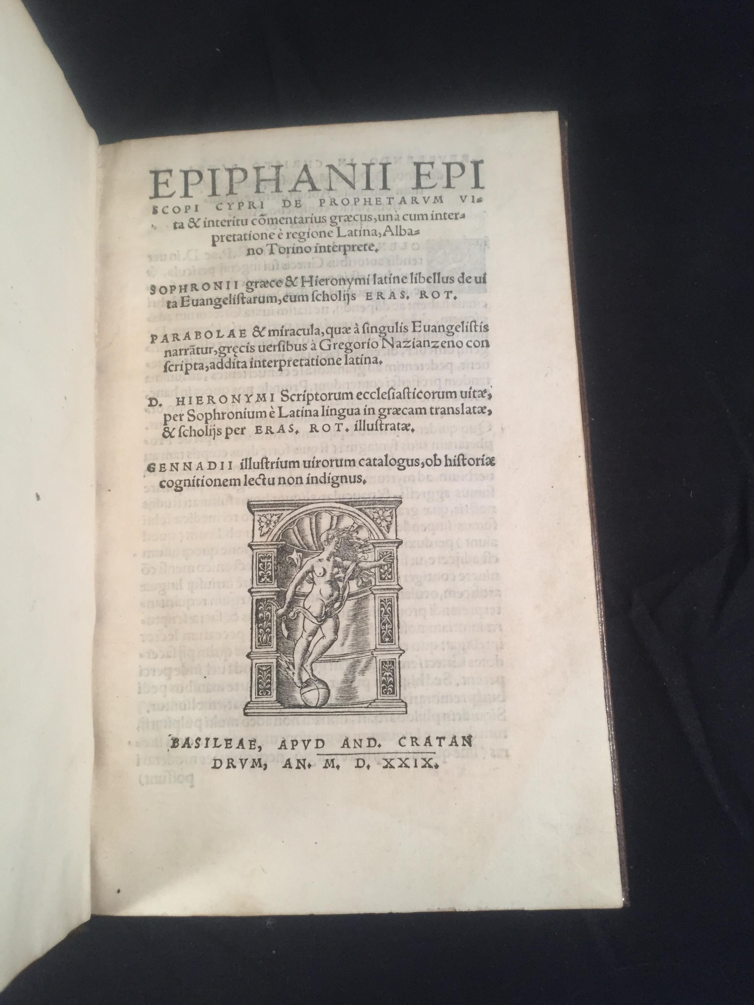 EPIPHANIUS Saint, Bishop of Constantia