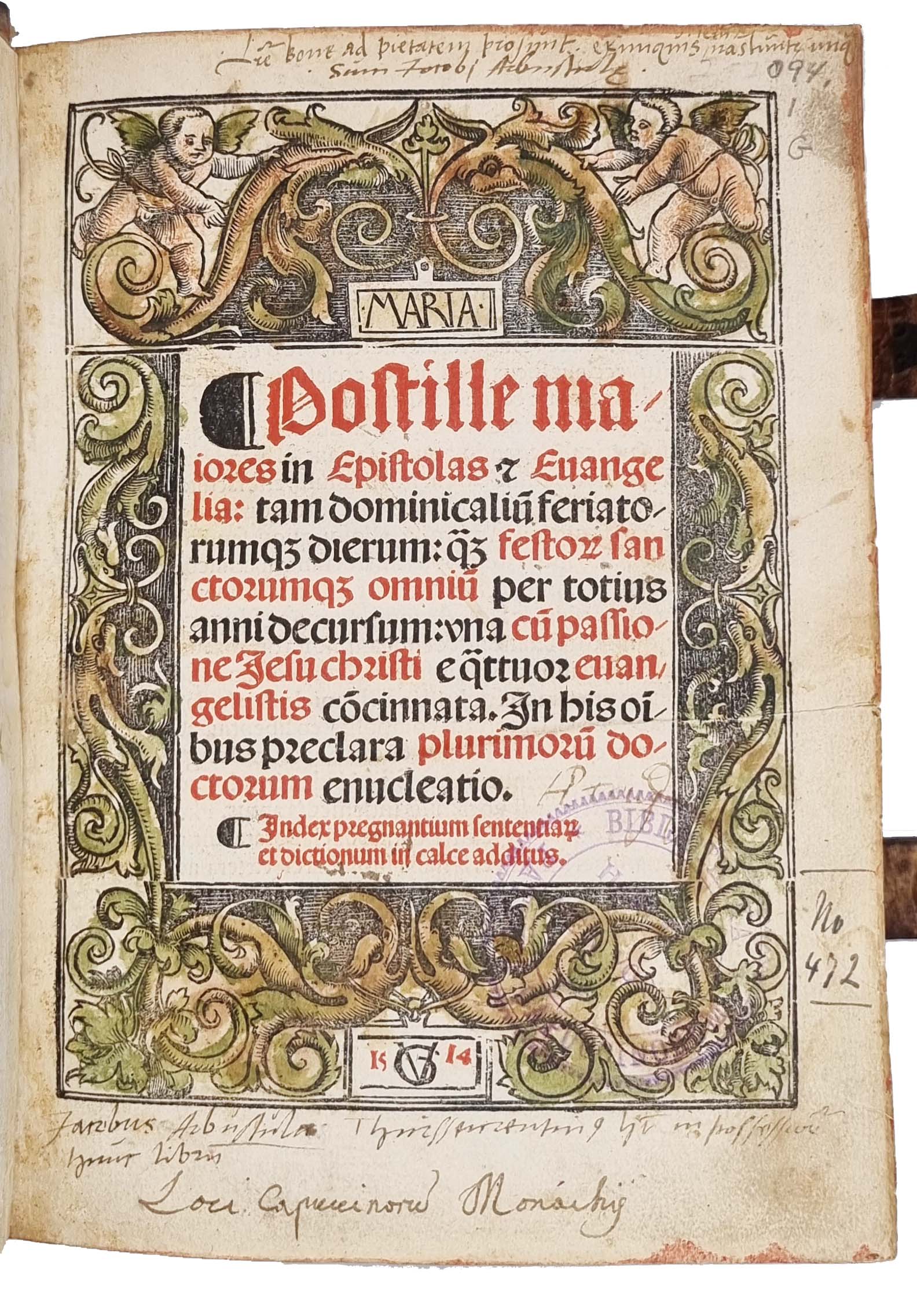 GUILLERMUS PARISIENSIS [with] AGRICOLA, Daniel