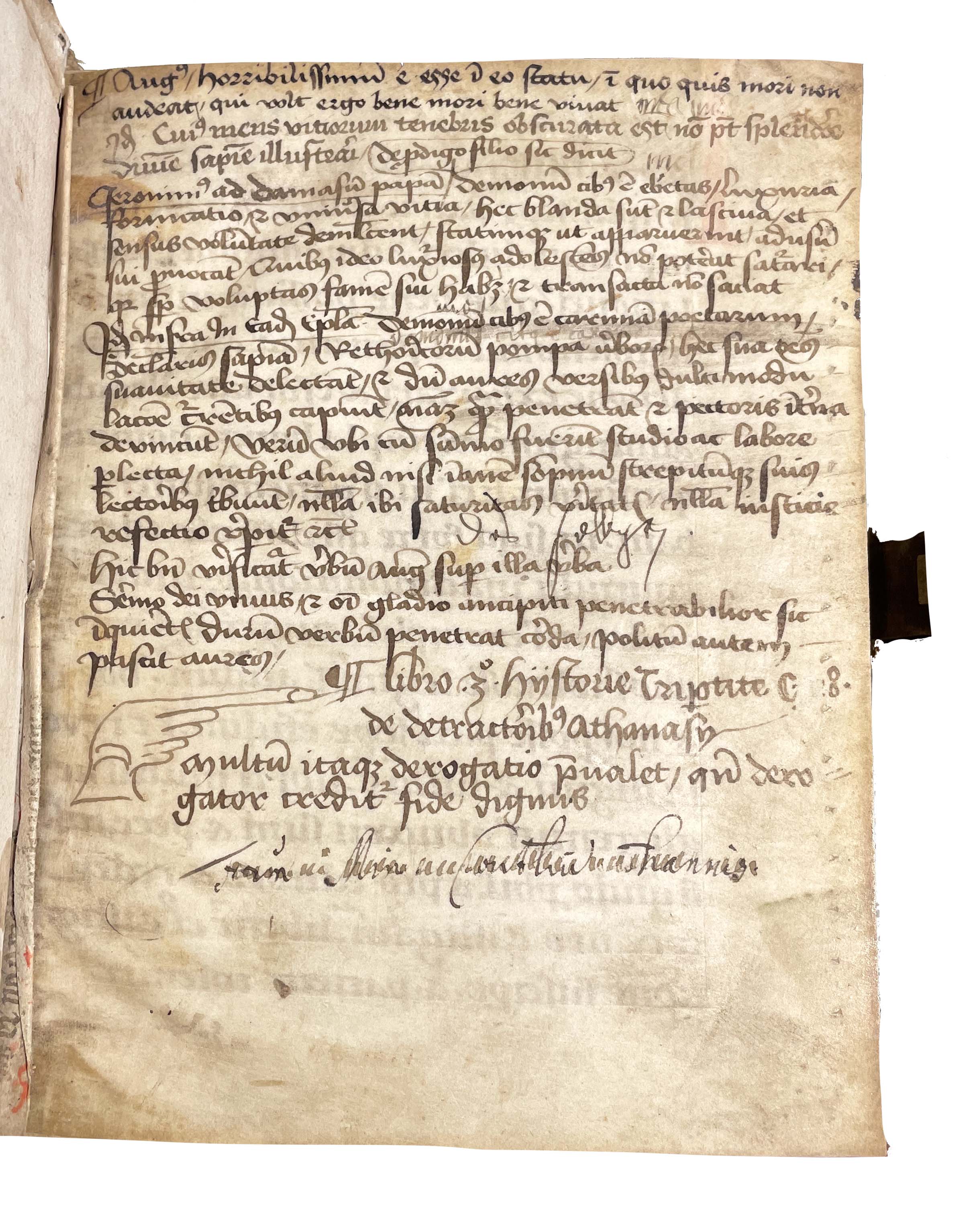 Admonitiones ad consolationem infirmorum, with Ordo commendationis animae and Flores Augustini.