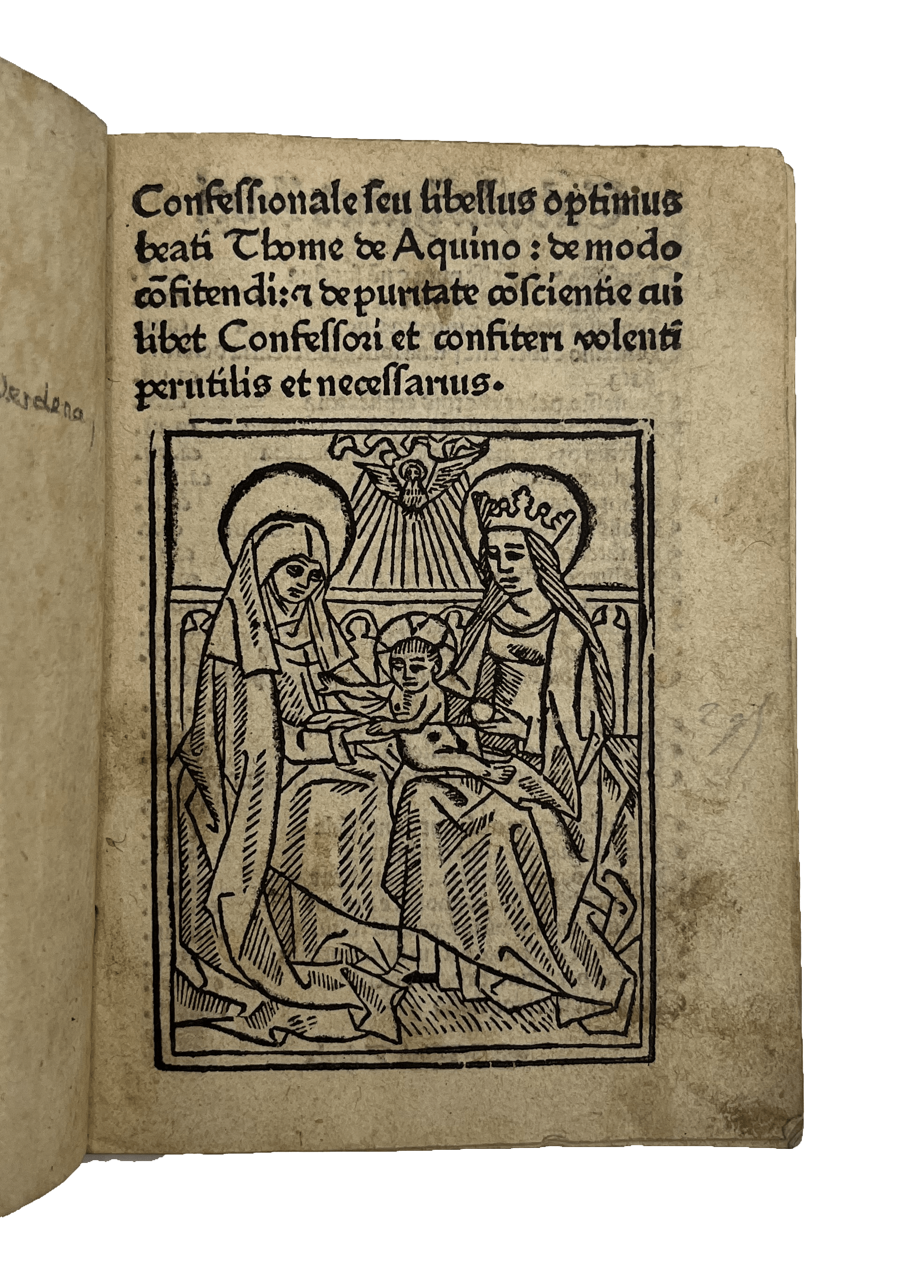 [CRACOVIA, Mattheus de,] attr. AQUINAS, Saint Thomas.