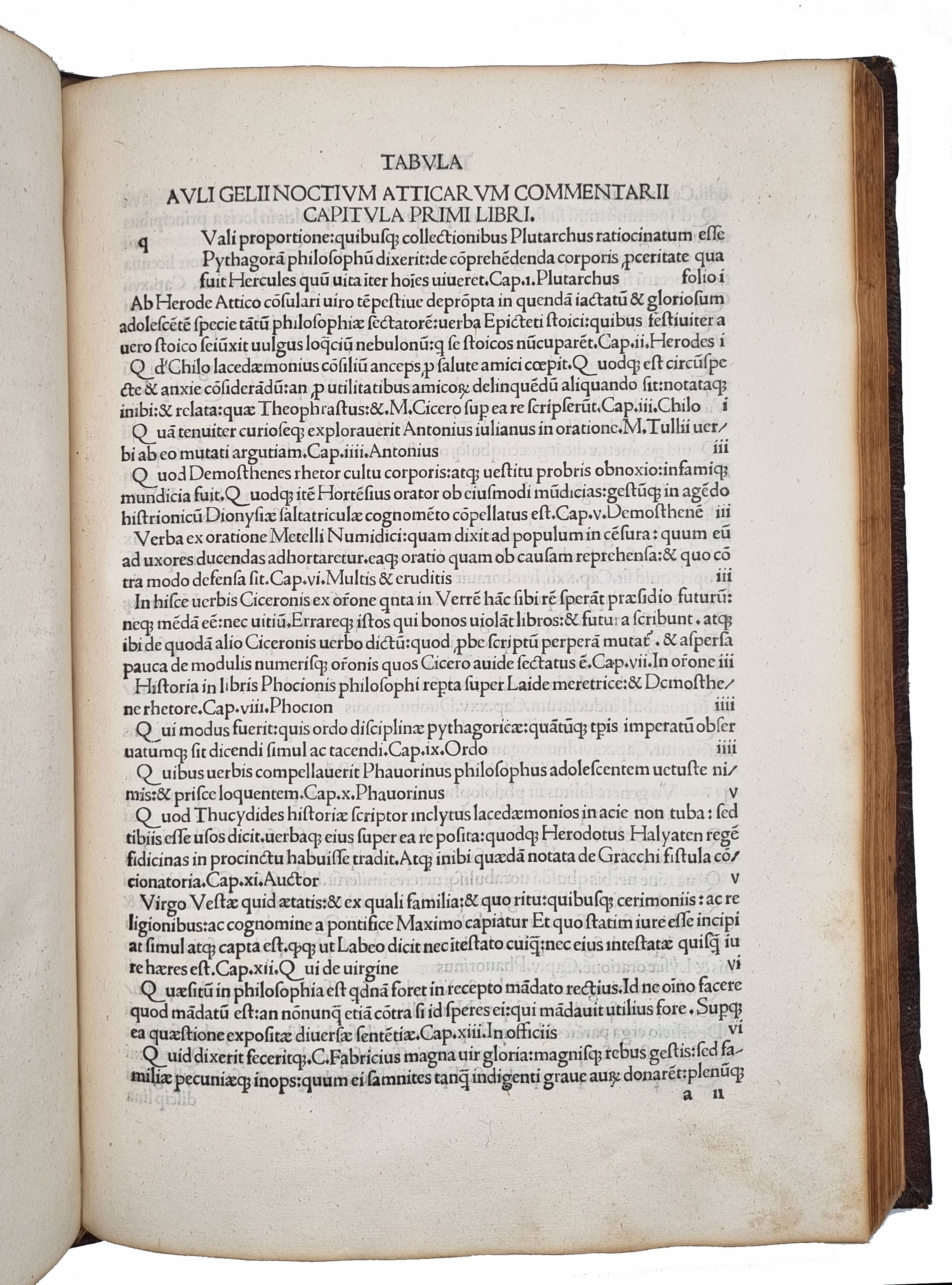 JUSTINUS [with] GELLIUS, Aulus