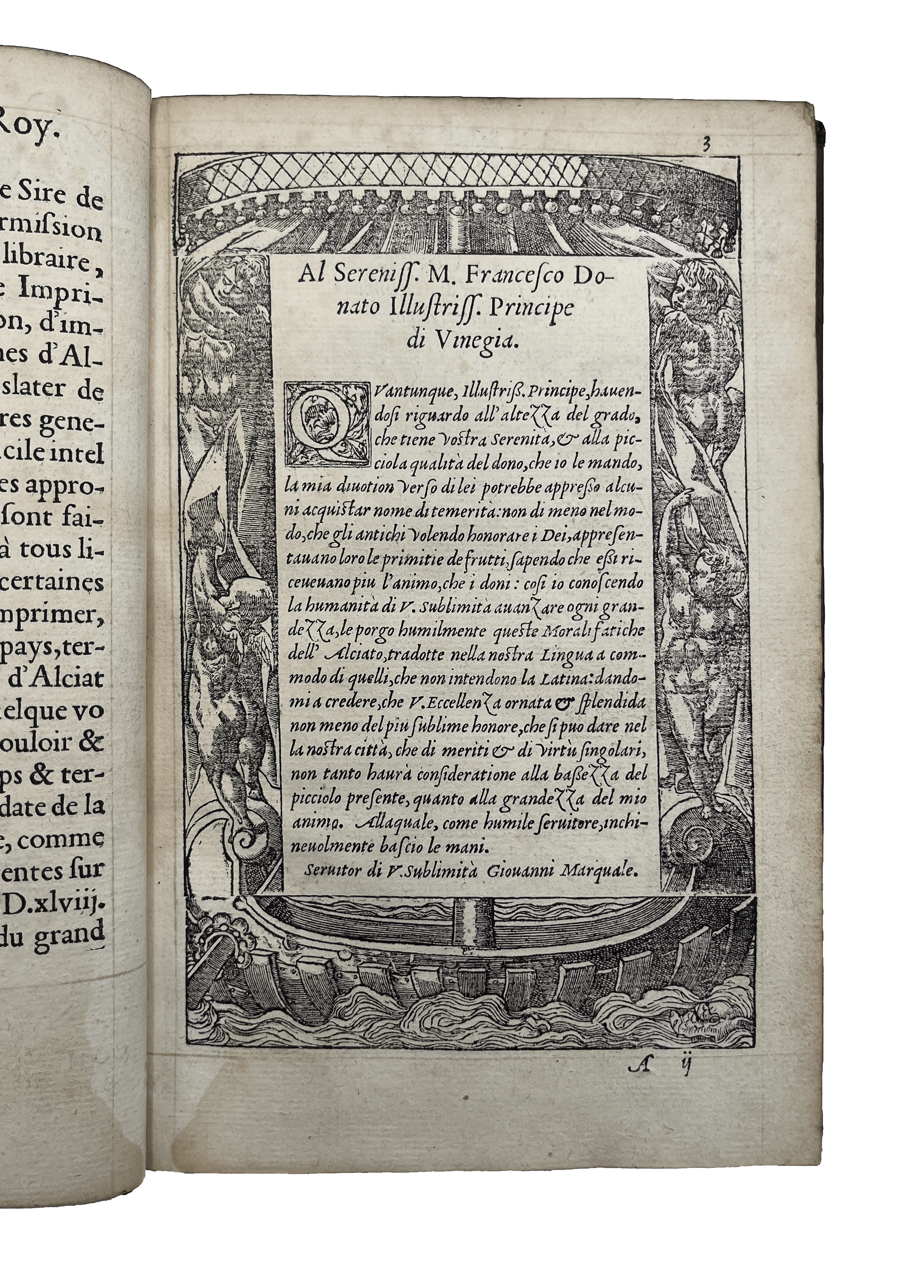 ALCIATO, Andrea, trans. MARQUALE, Giovanni.