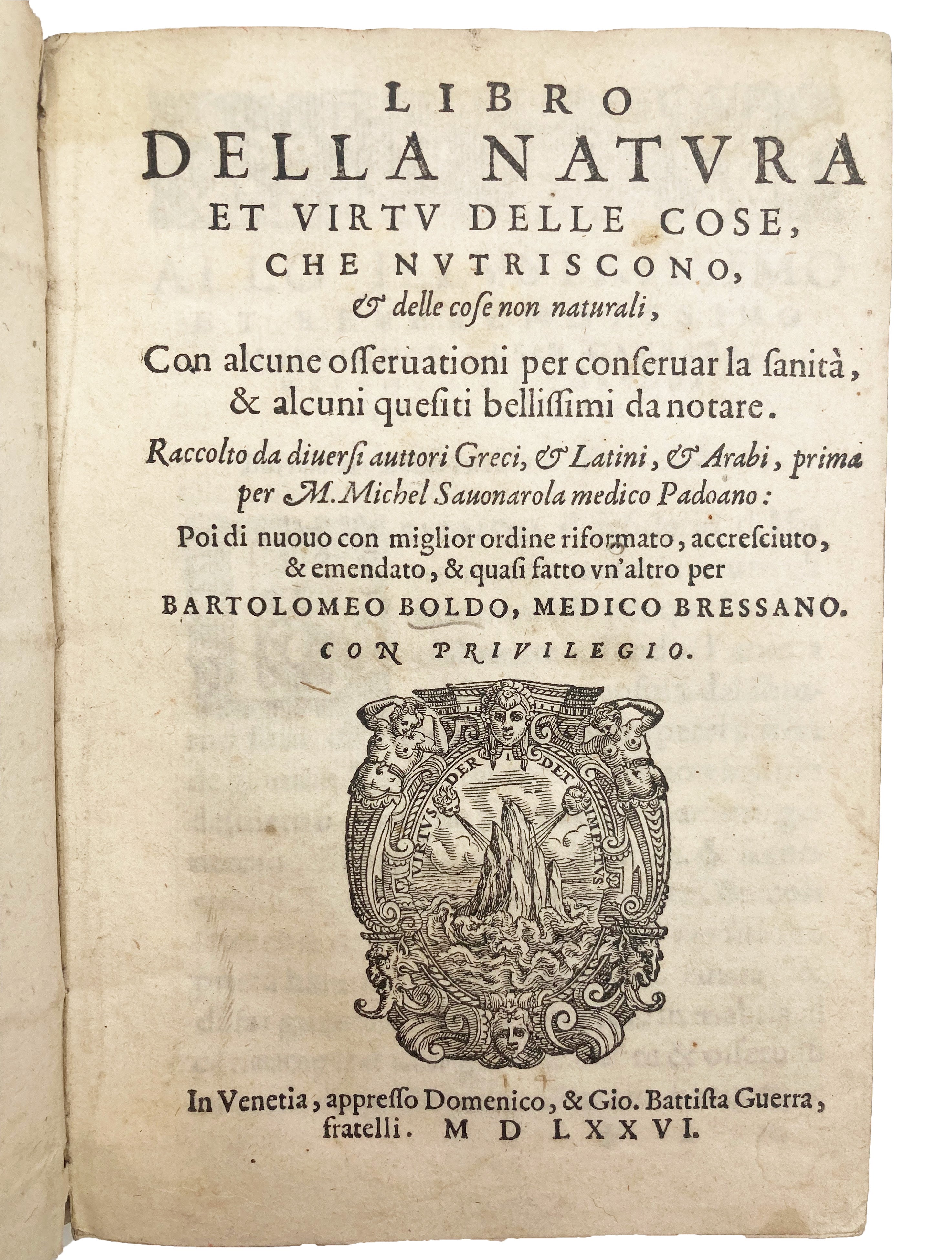 SAVONAROLA, Giovanni Michele.