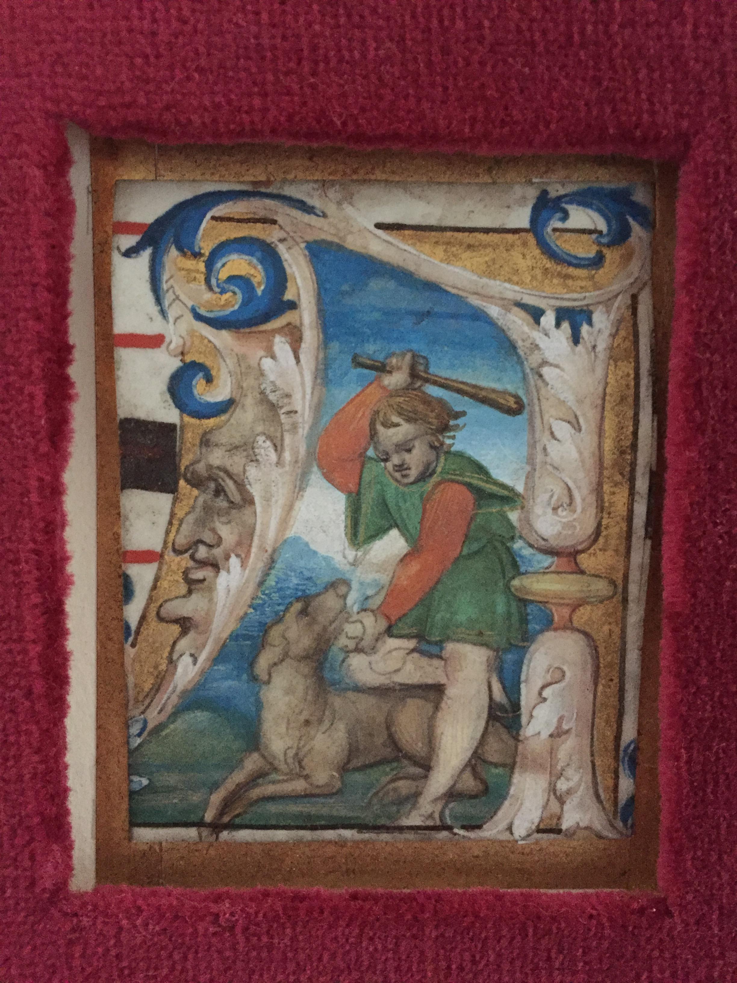 FIVE HISTORIATED INITIALS
