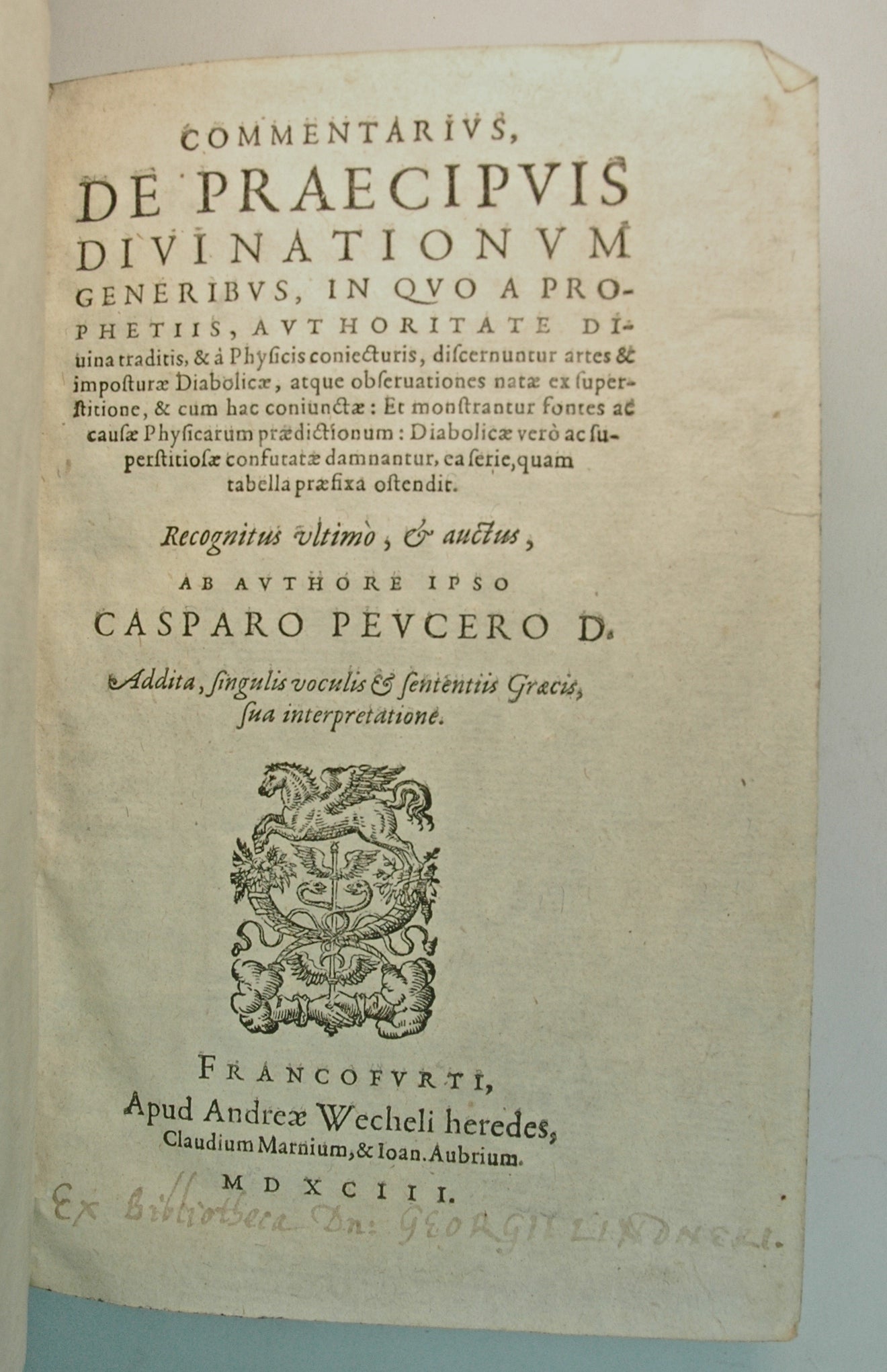 PEUCER, Caspar