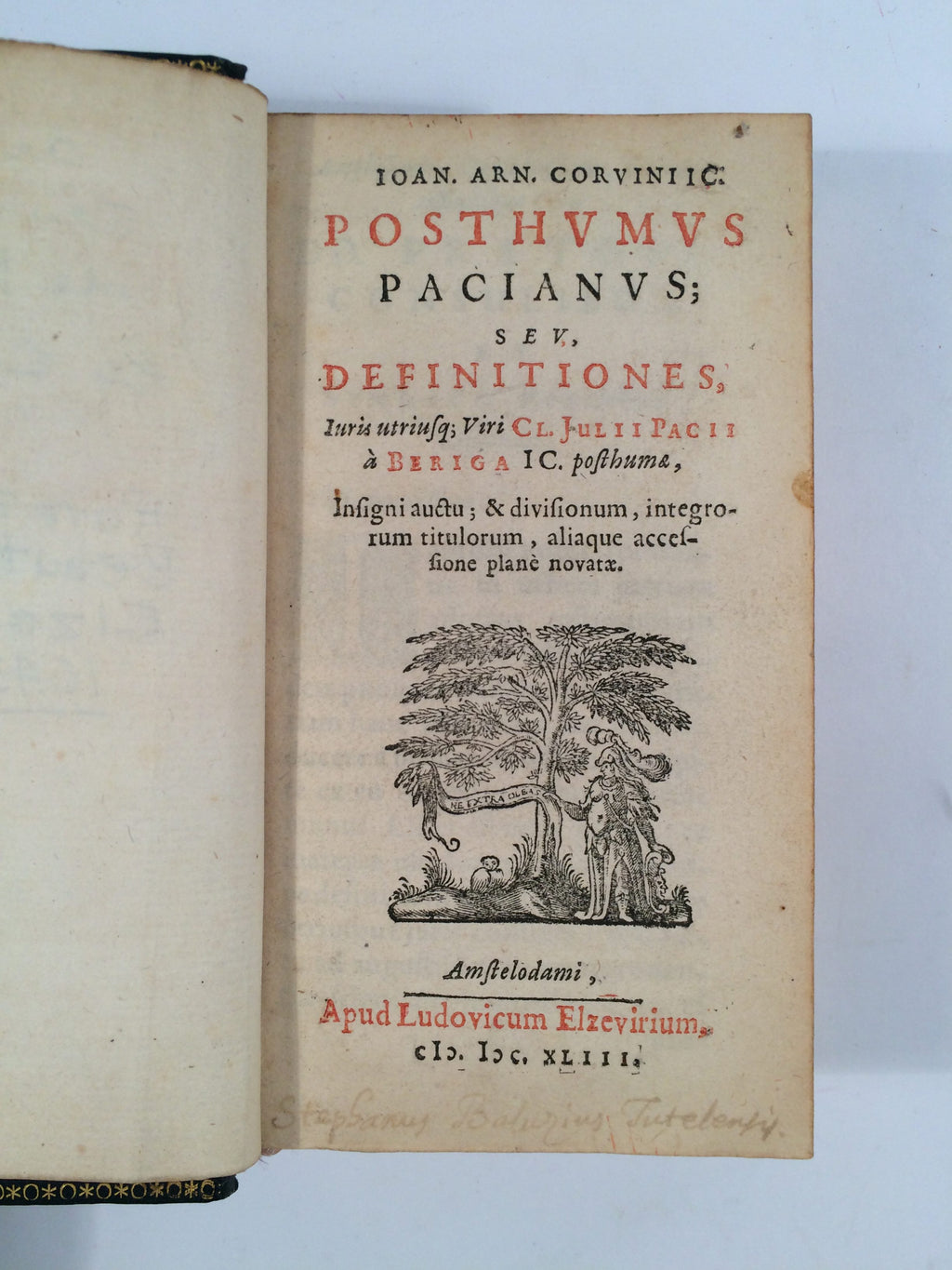 CORVINUS, Johannes Arnold