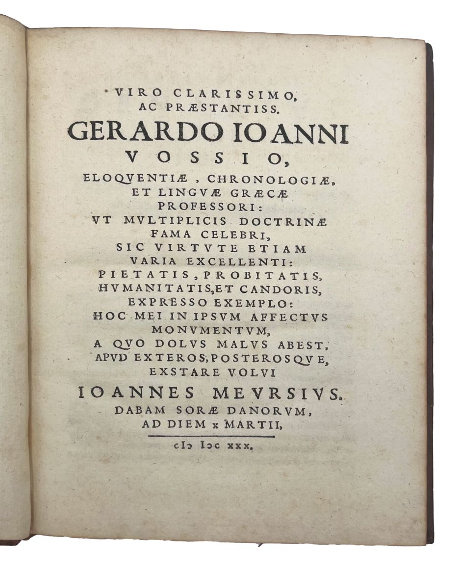 MEURSIUS, Johannes