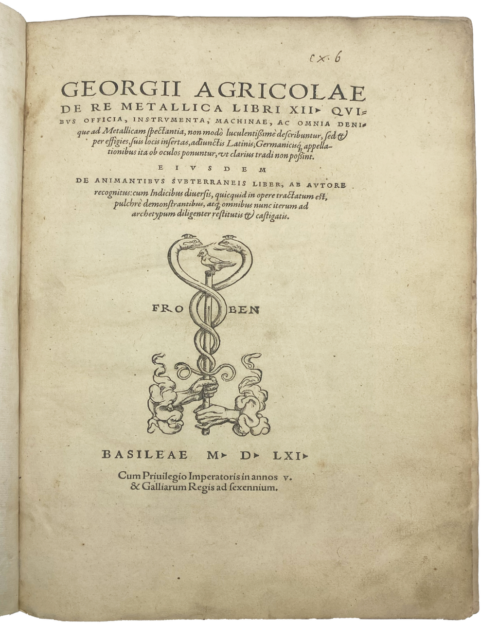 AGRICOLA, Georgius (BAUER, Georg)