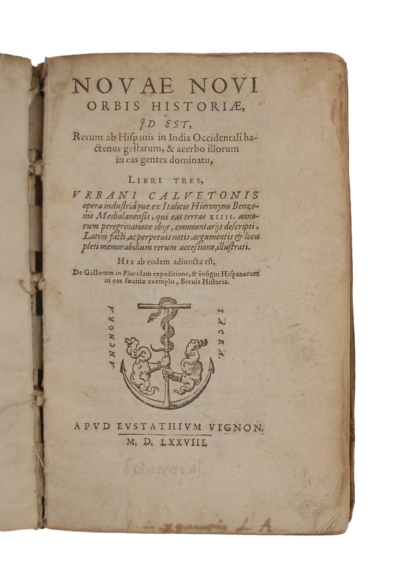 BENZONI, Girolamo