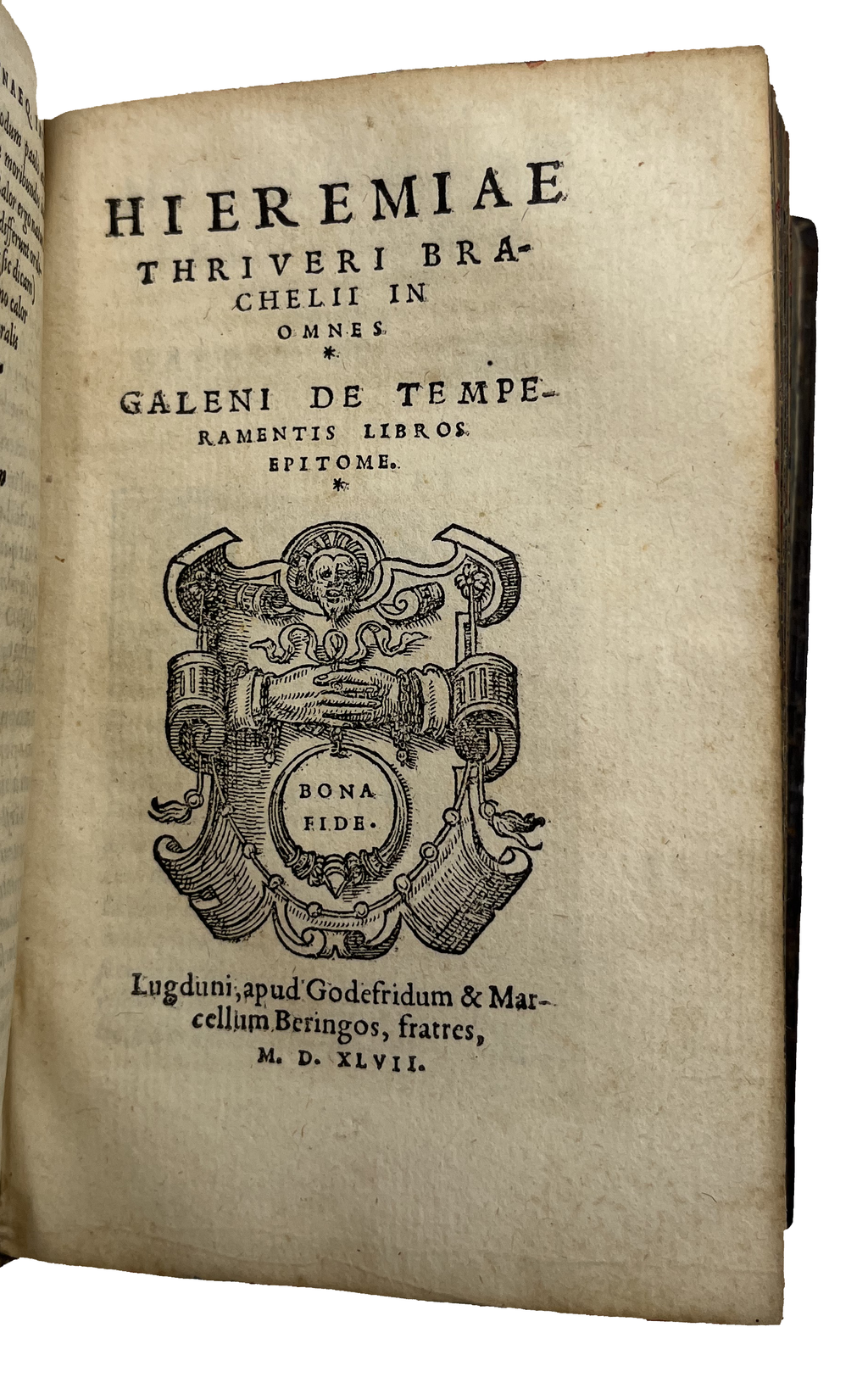 GALEN, comm. THRIVERIUS, Jeremias Brachelius, trans. LINACRE, Thomas.