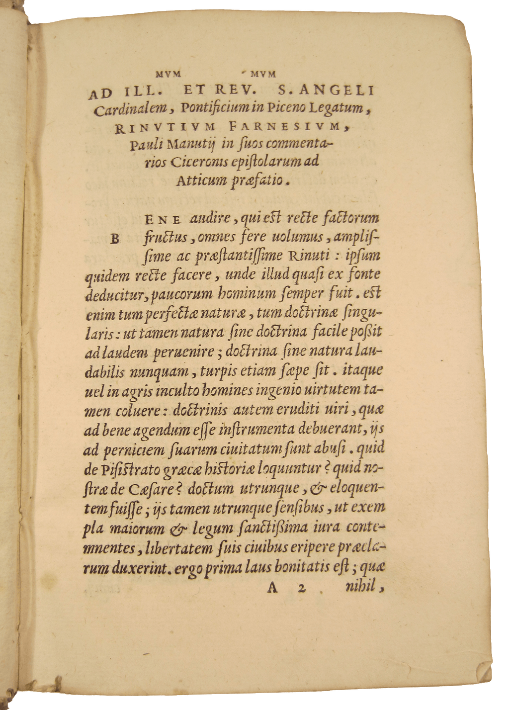 MANUZIO, Paolo